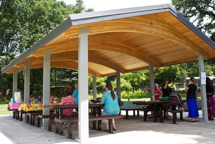 Picnic shelter at Camille Park.