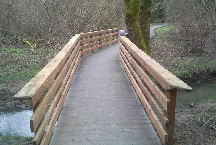 Deteriorating deck boards on this bridge at Hideaway Park will be replaced later this month.