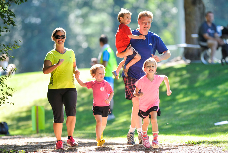 The untimed Family Triathlon (pictured) will kick off the 11th annual Party in the Park -- a day-long event -- on July 30 at THPRD's HMT Recreation Complex.