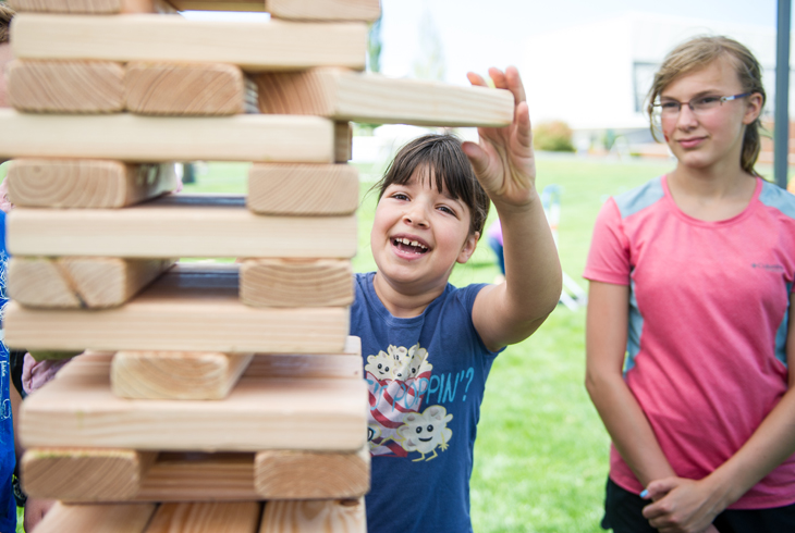 Giant Jenga! It's one of dozens of activities families can enjoy at the 12th annual Party in the Park on Saturday, July 29, at the HMT Recreation Complex.