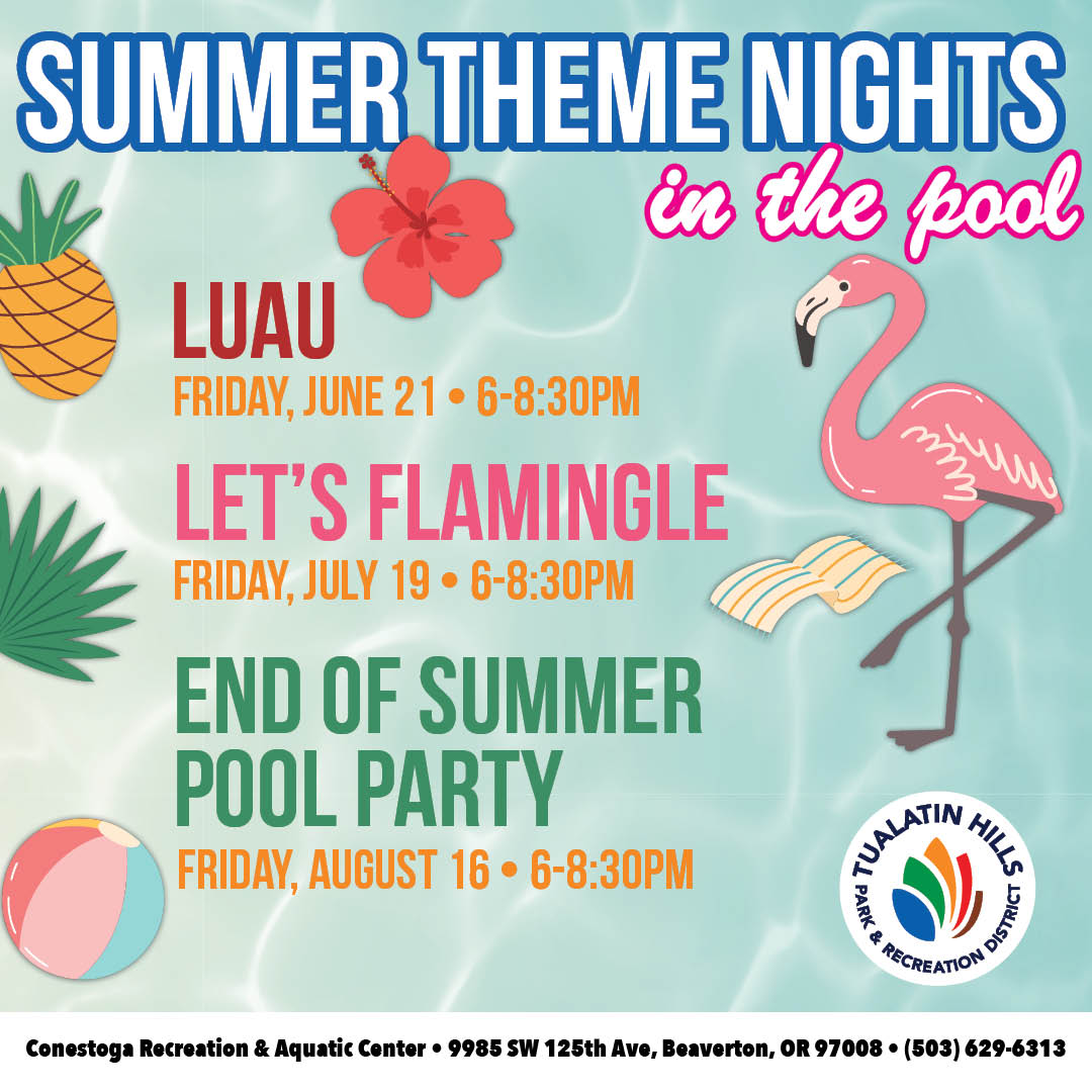 Let's Flamingle: Summer Theme Nights in the Pool