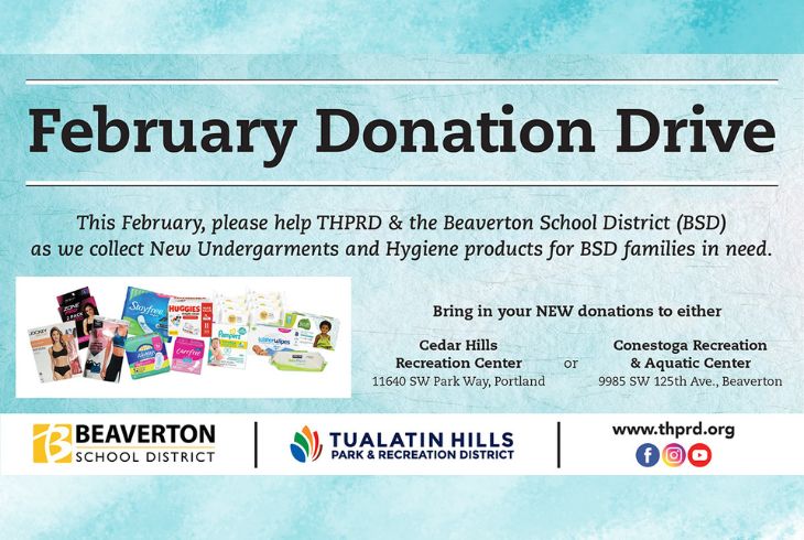 BSD February Donation Drive