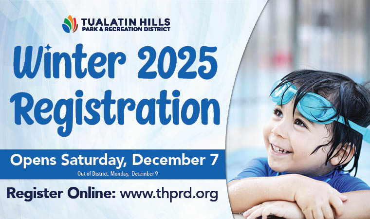 Winter Registration - Opens Saturday, December 7